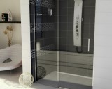 Sprchové dveře DRAGON 130 cm, čiré sklo